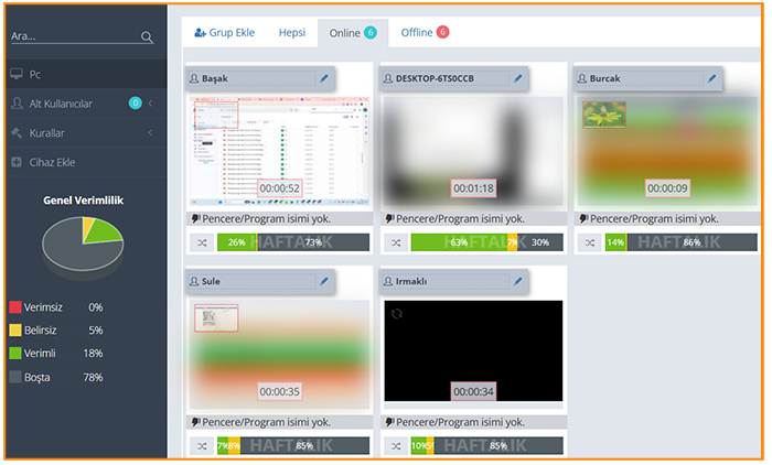 Freezing of critical screens